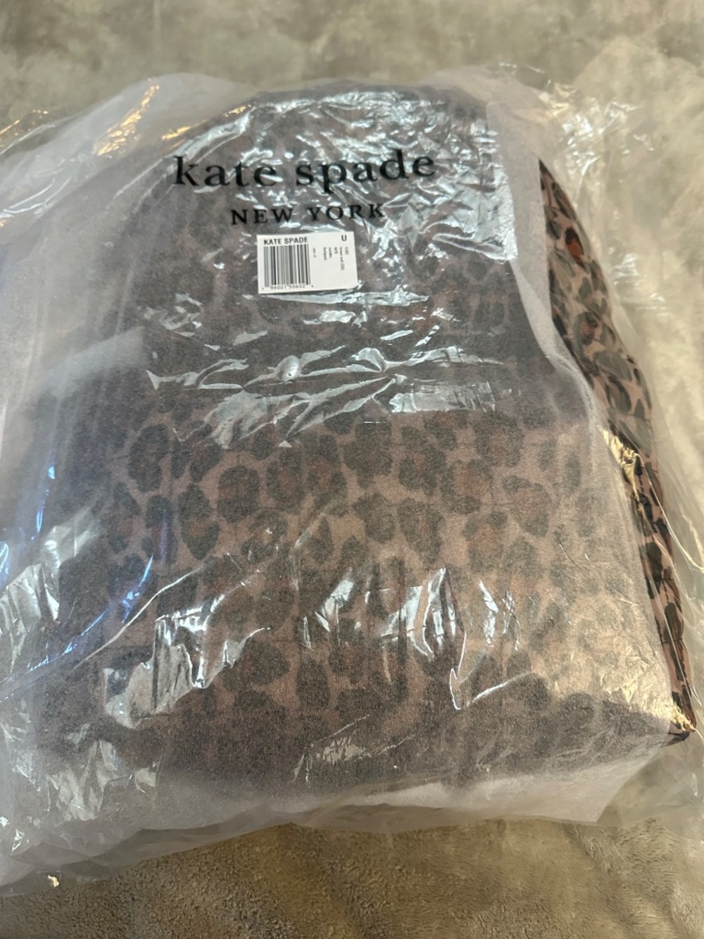 NWT KATE SPADE SNOW LEOPARD LARGE BACKPACK - Picture 3 of 4